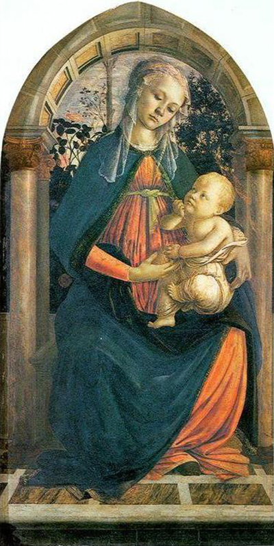 The Madonna of the Roses Sandro Botticelli